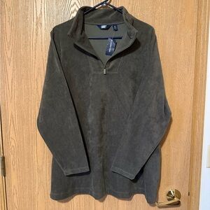 Lands' End Forest Green Women's Quarter-Zip